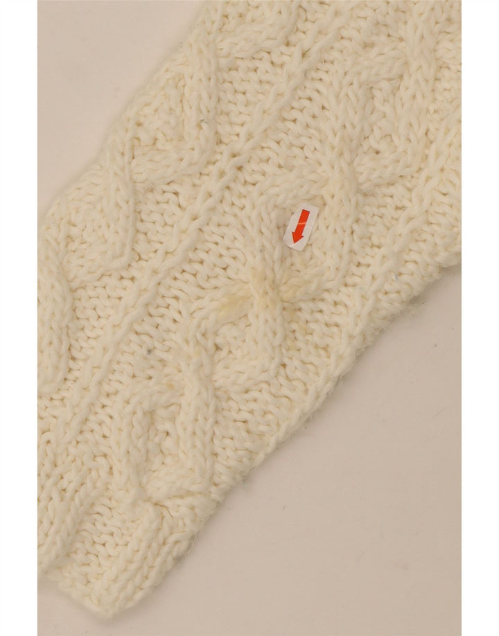 Γυναικείο πουλόβερ με λαιμό χελώνα VINTAGE UK 16 Large Off White