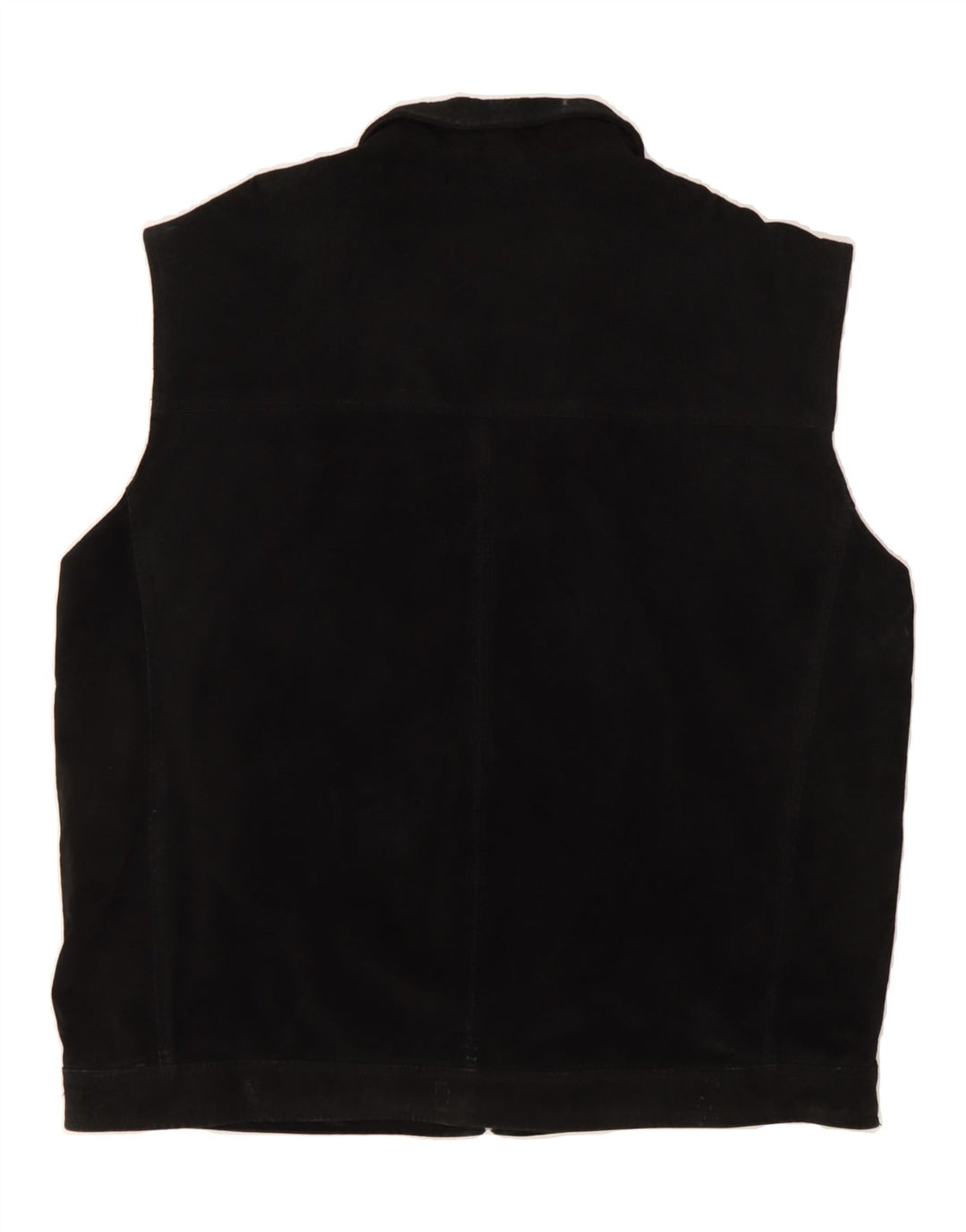 VINTAGE Mens Gilet UK 44 2XL Black Polyester Vintage Vintage and Second-Hand Vintage from Messina Hembry 