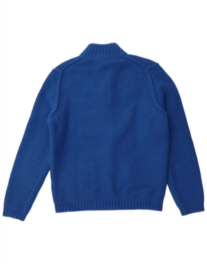 FRED PERRY Γυναικεία ζακέτα πουλόβερ UK 16 Large Blue Wool