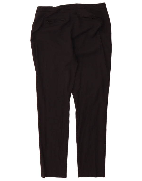 Reiss Γυναικείο Slim Suit Παντελόνι UK 10 Small W28 L29 Μαύρο μάλλινο