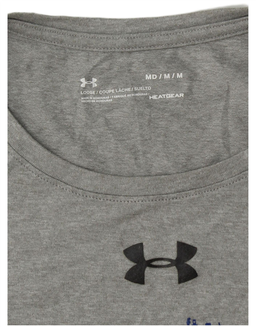 Γραφικό T-Shirt Ανδρικό Heat Gear UNDER Armour Top Medium Grey