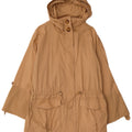 MASSIMO DUTTI Γυναικείο μπουφάν Parka με κουκούλα UK 14 μεσαίο βαμβακερό μπεζ
