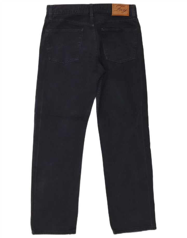 Ανδρικό τζιν ίσιο Fay W32 L29 Navy Blue Cotton