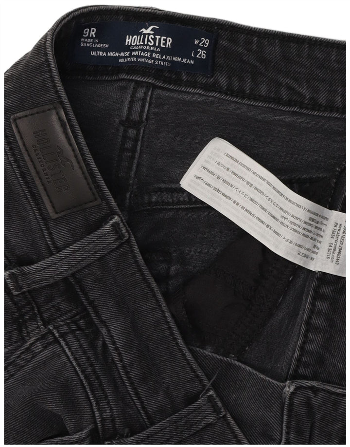 HOLLISTER Γυναικείο Mom Jean ψηλό κωνικό τζιν US 9 Medium W29 L24 Grey