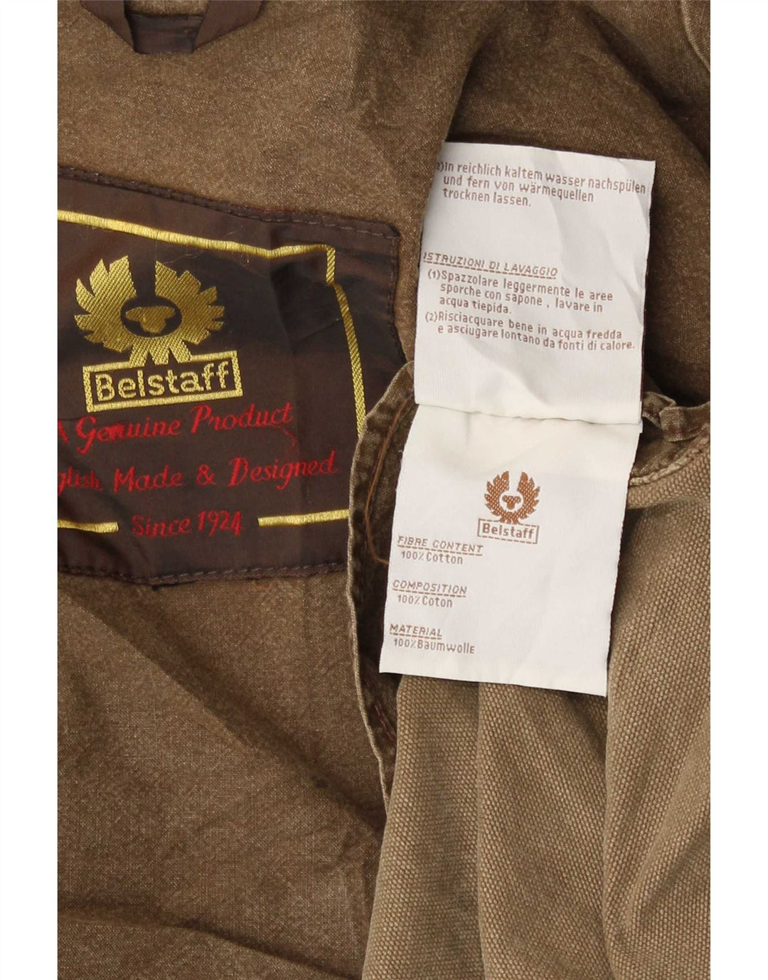 Μπουφάν Belstaff Ανδρικό Utility UK 38 Βαμβακερό μεσαίο καφέ