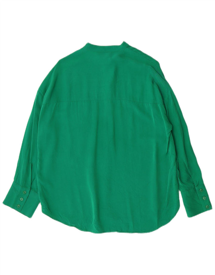 Zara Γυναικείο πουκάμισο Oversized UK 6 XS Green Viscose