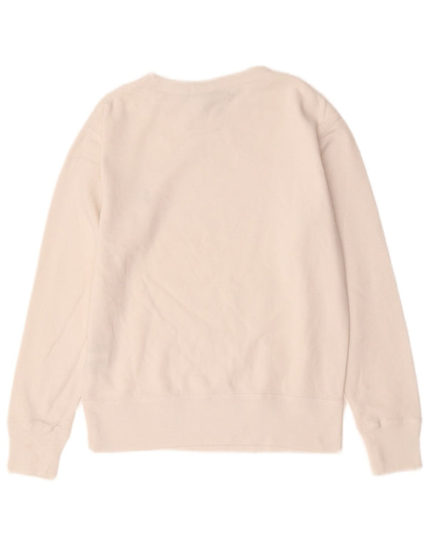 Γυναικείο φούτερ Ralph Lauren Jumper UK 10 Small White Cotton