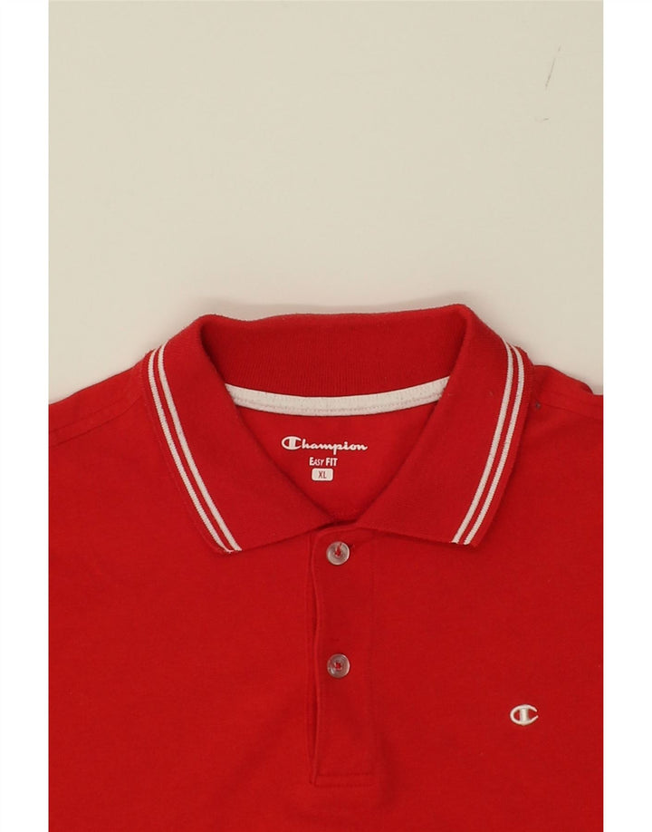 CHAMPION Mens Polo Shirt XL Red Cotton Vintage Champion and Second-Hand Champion from Messina Hembry 