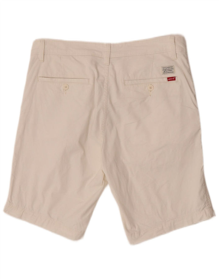 Ανδρικό σορτς Chino Levi's W32, μεσαίο λευκό βαμβακερό