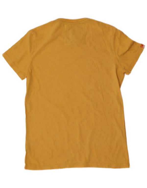 Superdry Ανδρικό T-Shirt Vintage Fit Top από μεσαίο κίτρινο βαμβάκι