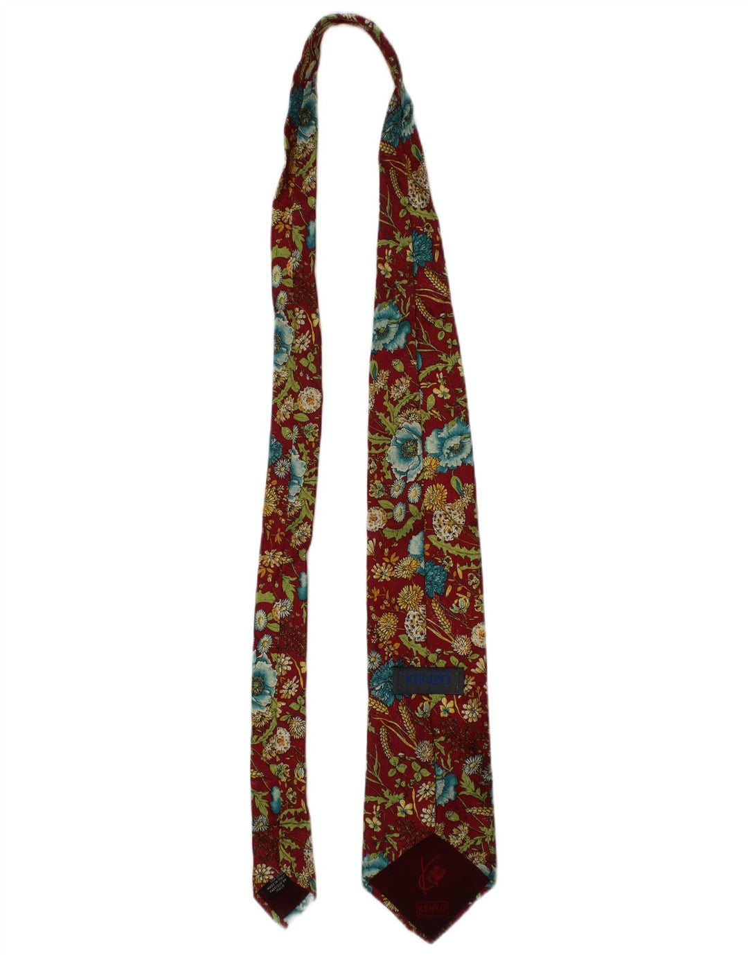 Ανδρική γραβάτα Kenzo One Size Μπορντό Floral Silk Designer