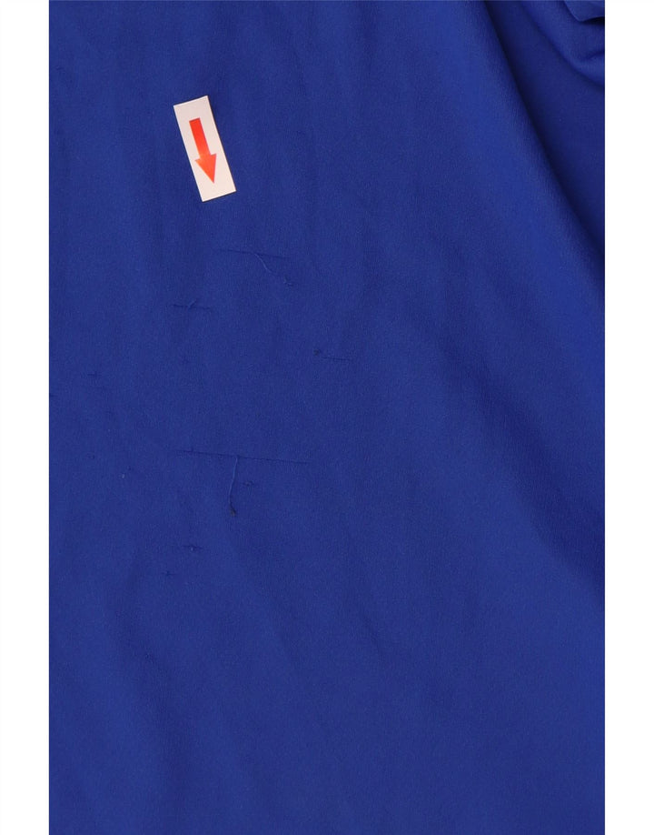 Adidas Ανδρικό T-Shirt Climalite Top Large Blue Colourblock Πολυεστέρας