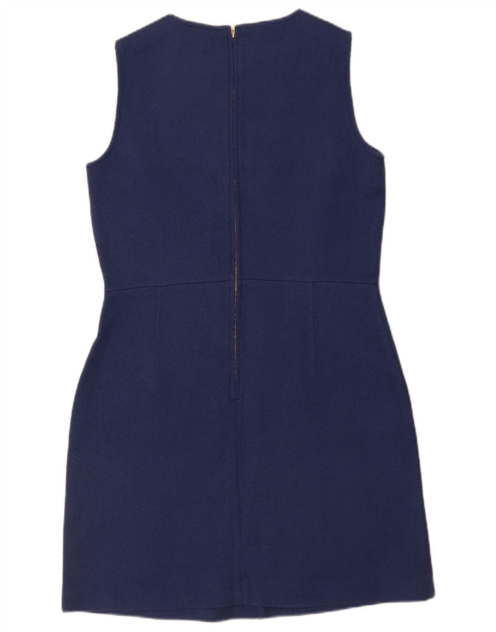 Massimo Dutti Γυναικείο Αμάνικο Φόρεμα με θήκη EU 42 Μεγάλο Μαλλί Navy Blue