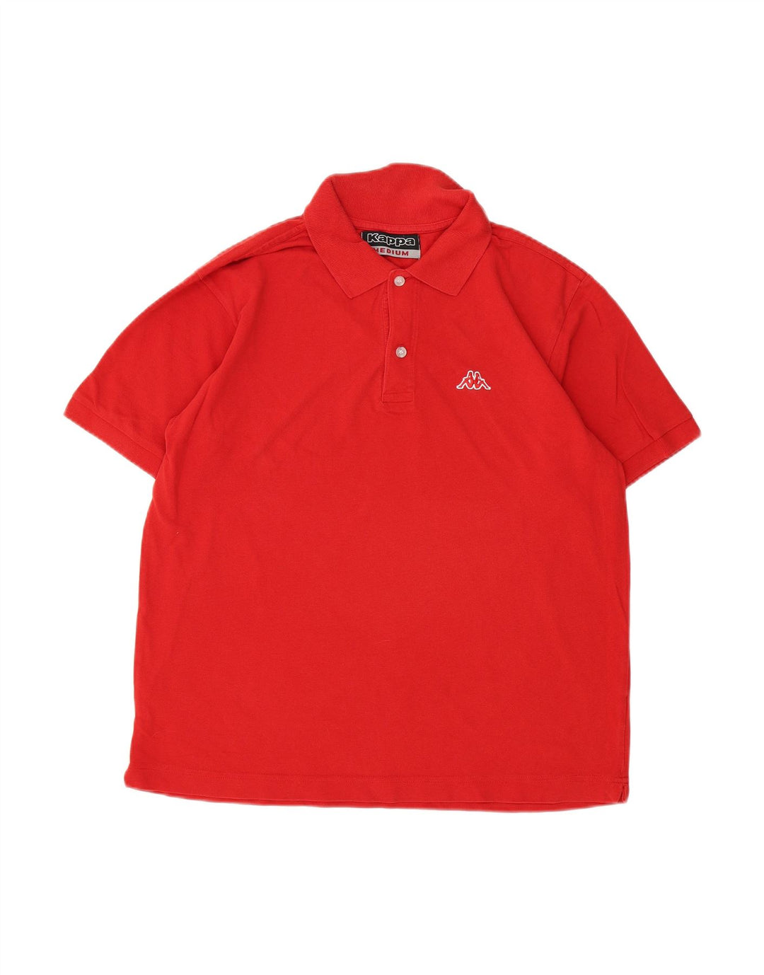 KAPPA Mens Polo Shirt Medium Red Cotton