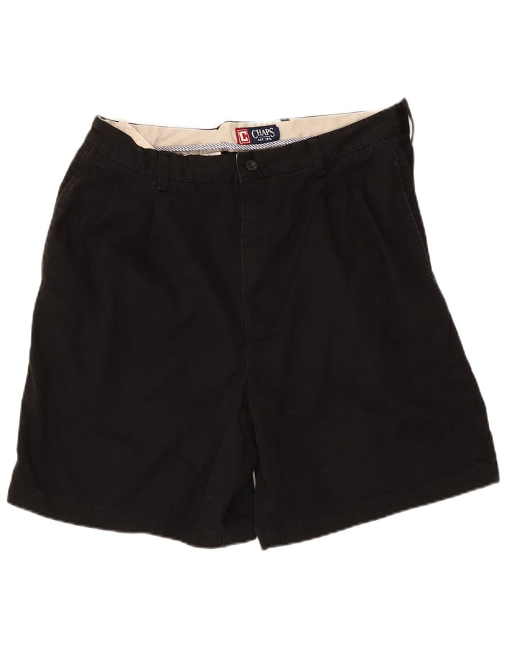 Chaps Ανδρικό σορτς Chino W34 μεγάλο μαύρο βαμβακερό