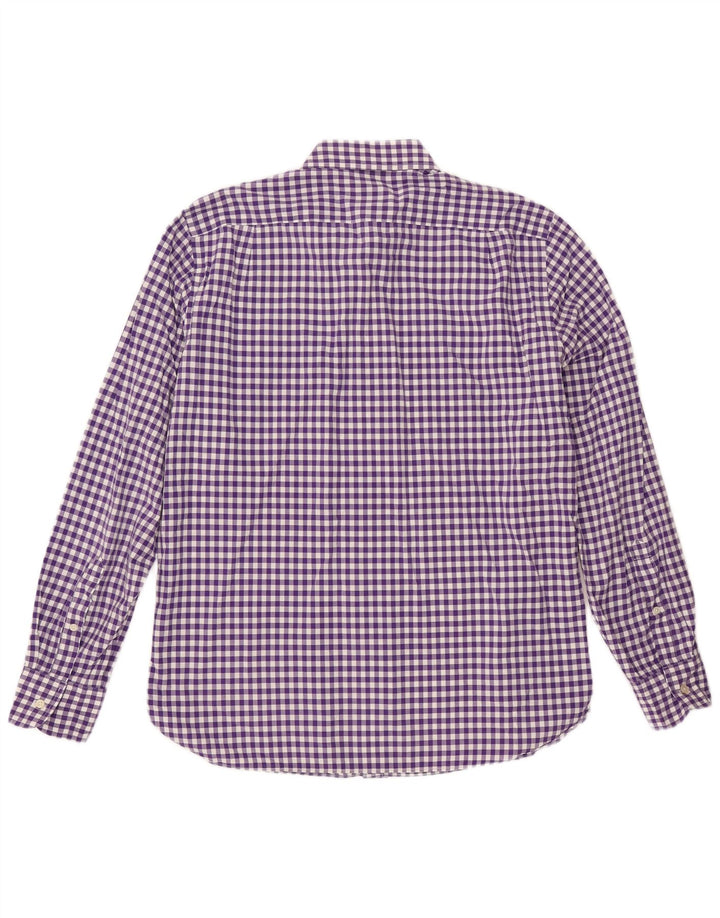 Ανδρικό πουκάμισο J. CREW, μέγεθος 15 1/2 μεσαίο μοβ βαμβάκι Gingham