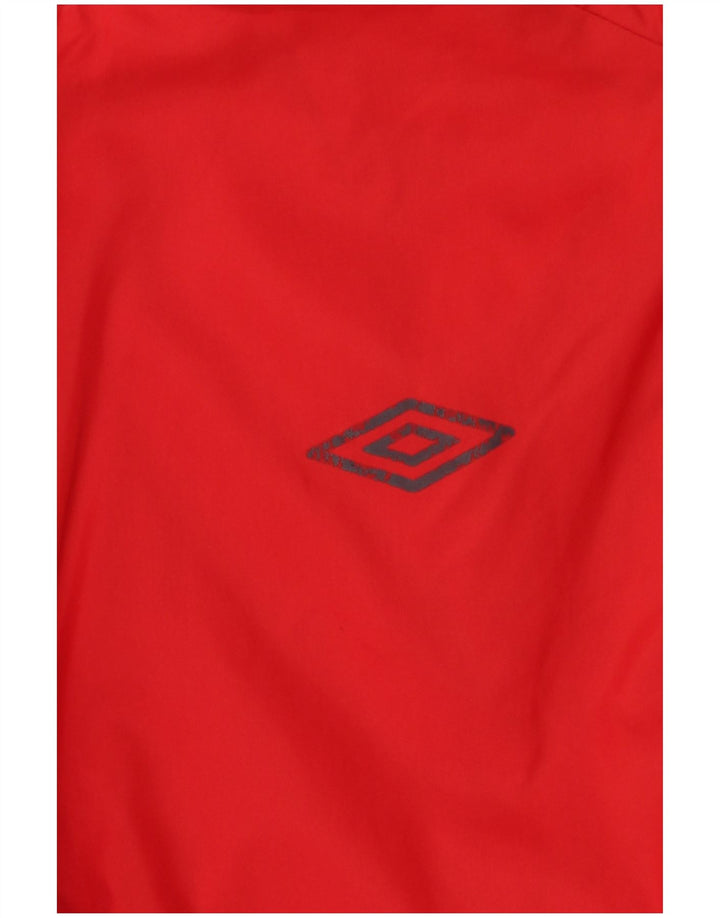 Umbro Boys Graphic Hooded Rain Jacket 13-14 Years Red