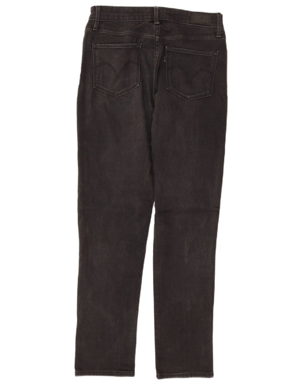 LEVI'S Γυναικεία ψηλόμεσα στενά τζιν US 4 Small W28 L28 μαύρο βαμβακερό