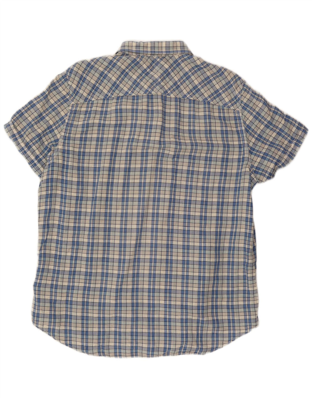 Ανδρικό κοντομάνικο πουκάμισο Timberland Earthkeepers Slim Fit 2XL Blue Check