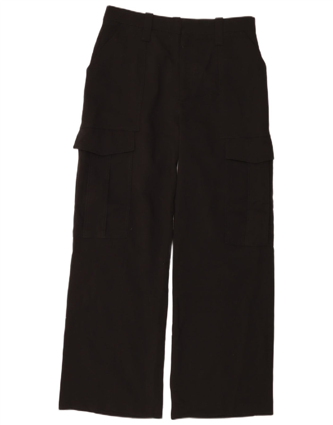 Zara Γυναικείο Φαρδύ Παντελόνι Cargo Medium W28 L30 Μαύρο