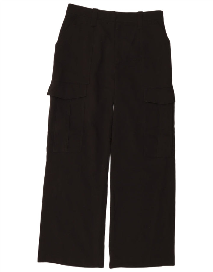Zara Γυναικείο Φαρδύ Παντελόνι Cargo Medium W28 L30 Μαύρο
