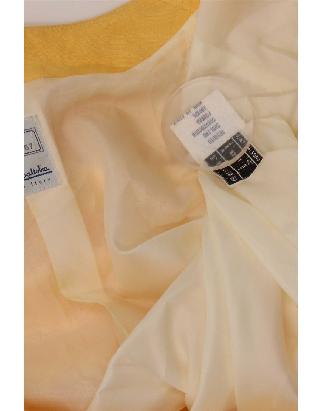 Renato Balestra Γυναικείο κοντομάνικο σακάκι IT 46 Large Yellow