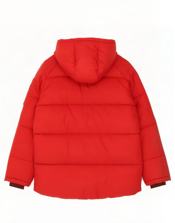 Παλτό Zara Boys Hooded Padded 11-12 Years Red Polyester