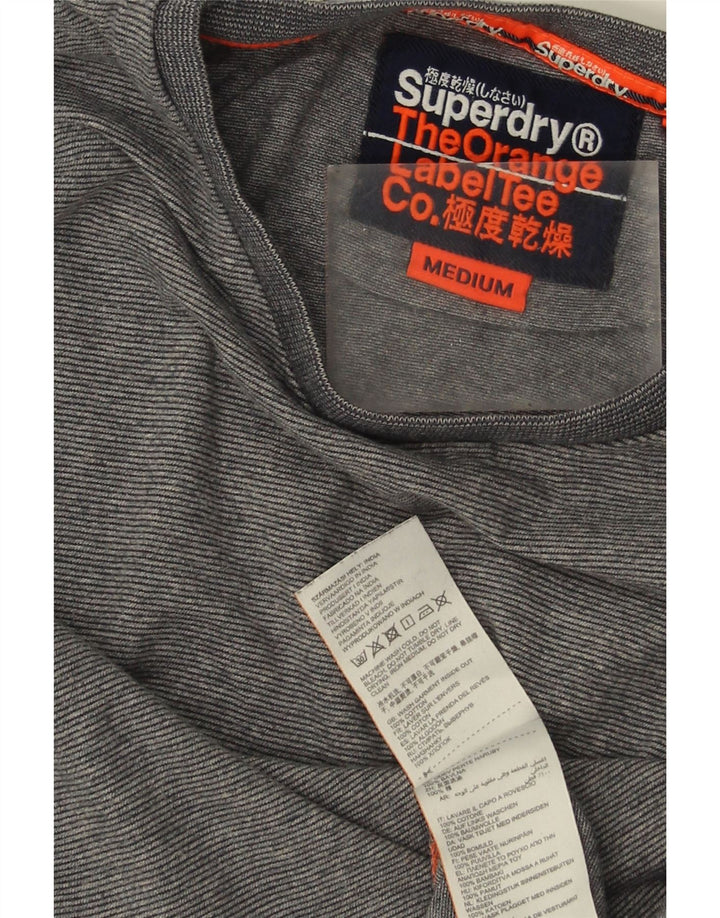 Ανδρικό μπλουζάκι Superdry, μακρυμάνικο, μεσαίο γκρι βαμβακερό