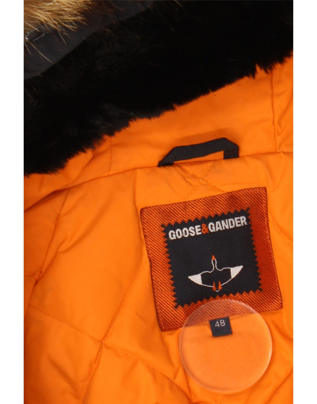 Goose & Gander Ανδρικό μπουφάν Bomber με κουκούλα IT 48 Medium Black Nylon