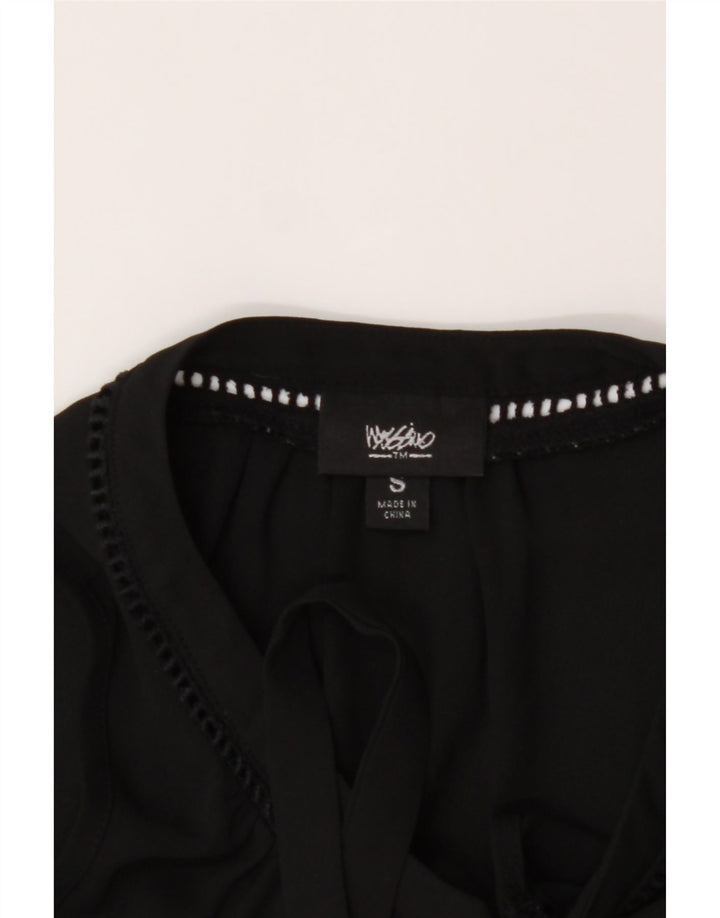 MOSSIMO Womens Sleeveless Blouse Top UK 10 Small Black Polyester Vintage Mossimo and Second-Hand Mossimo from Messina Hembry 