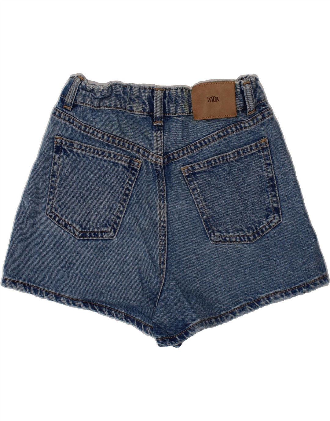 ZARA Girls Distressed Denim Shorts 7-8 Years W24 Blue Vintage Zara and Second-Hand Zara from Messina Hembry 