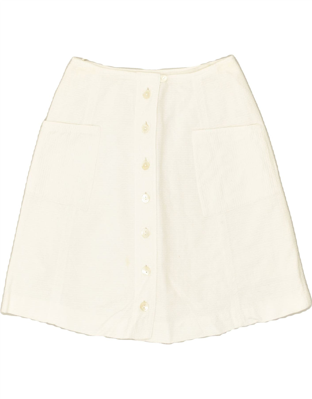 VINTAGE Womens A-Line Skirt W25 XS Off White | Vintage Vintage | Thrift | Second-Hand Vintage | Used Clothing | Messina Hembry 