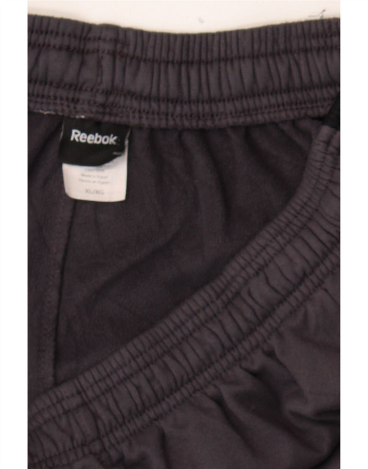 REEBOK Mens Tracksuit Trousers XL  Grey Colourblock Polyester Vintage Reebok and Second-Hand Reebok from Messina Hembry 