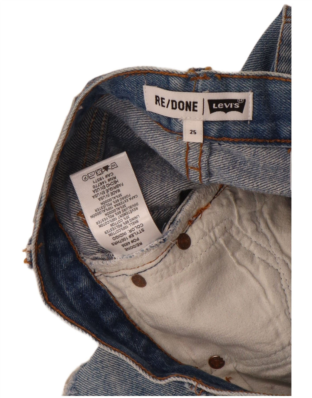 Γυναικείο τζιν σορτς Levi's W25 XS Μπλε βαμβακερό