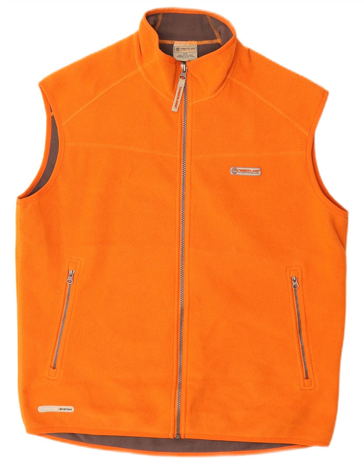 TIMBERLAND Ανδρικό Fleece Gilet UK 36 Small Orange
