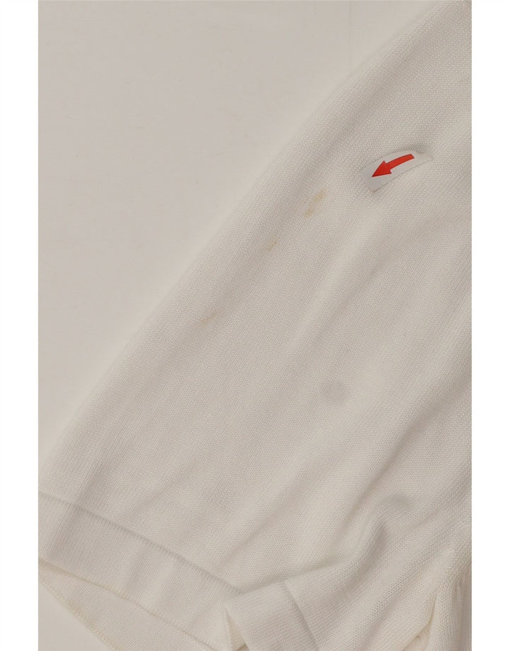 Ανδρικό πουλόβερ ζακέτα με κοντό μανίκι Marks & Spencer 2XL White Modal