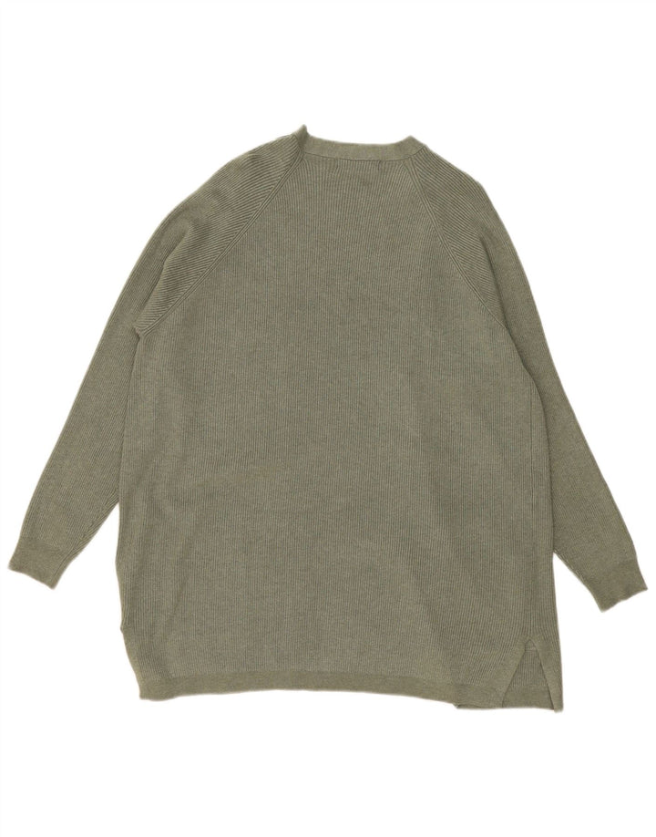 Marks & Spencer Γυναικείο ανοιχτό πουλόβερ UK 16 Large Khaki