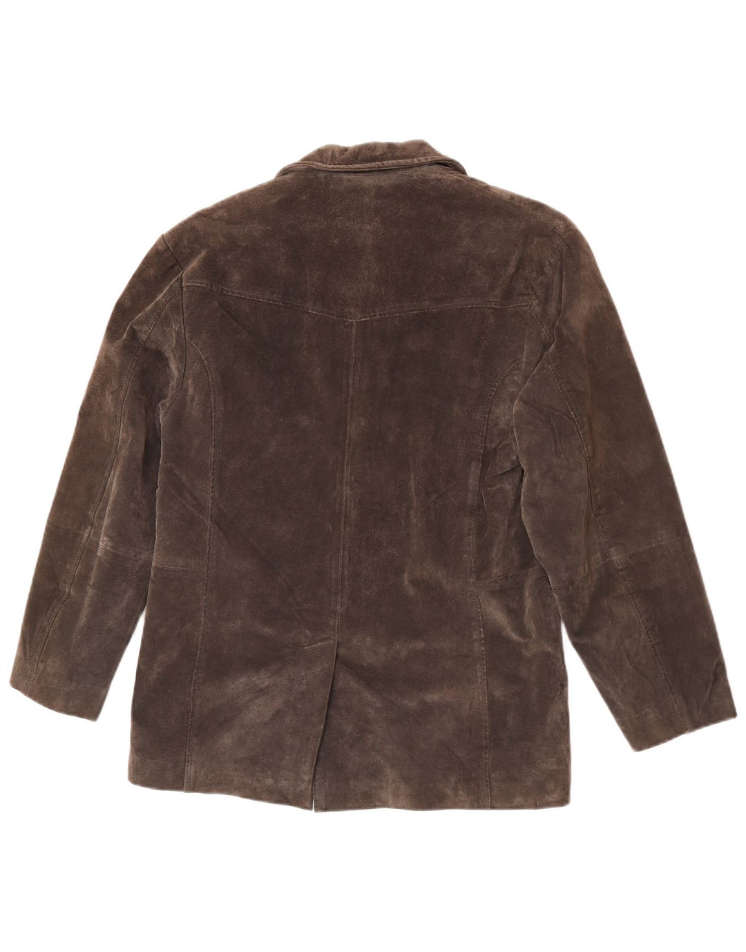 ENJOY Γυναικείο Suede Blazer Jacket UK 14 Medium Grey Leather
