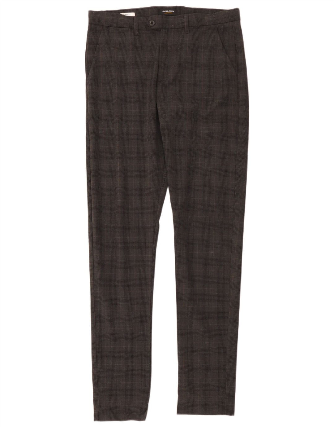 Jack & Jones Ανδρικό παντελόνι Chino Marco Slim W33 L36 Grey Check Polyester