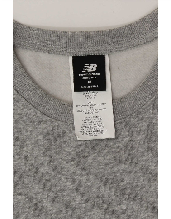 Ανδρικό φούτερ New Balance Jumper Μεσαίο γκρι βαμβακερό