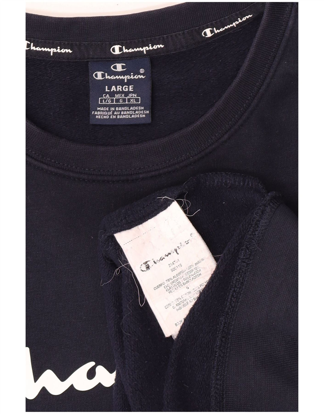 Ανδρική φούτερ Champion Jumper Large Navy Blue από βαμβάκι