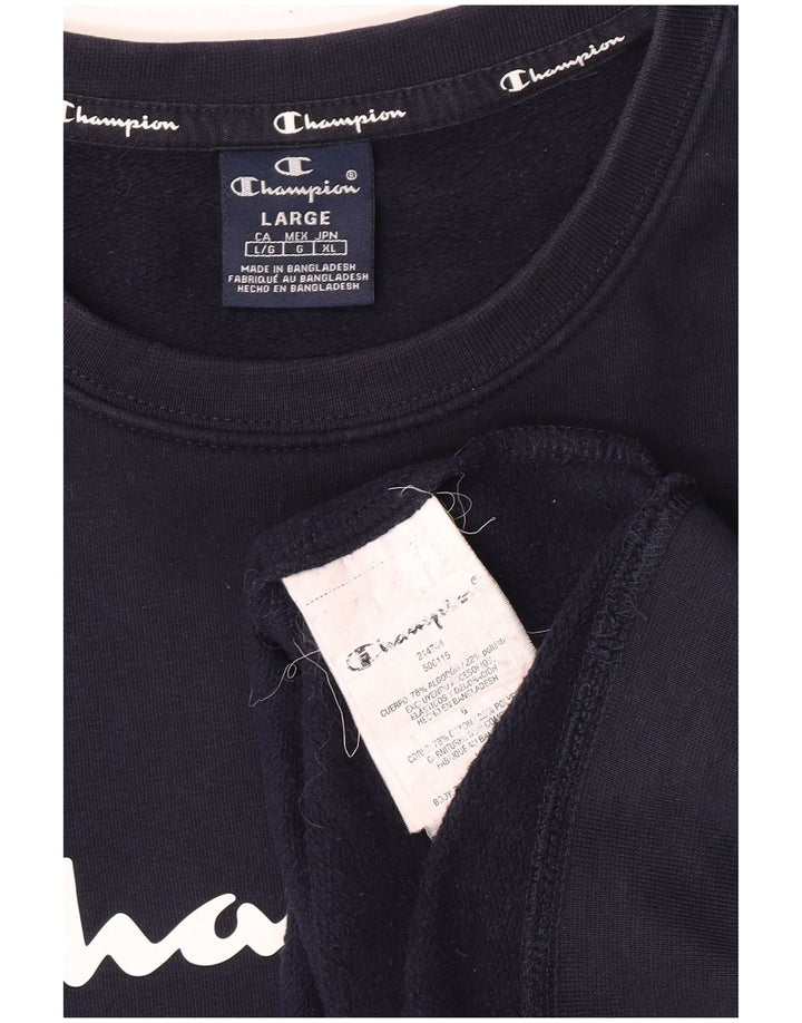 Ανδρική φούτερ Champion Jumper Large Navy Blue από βαμβάκι