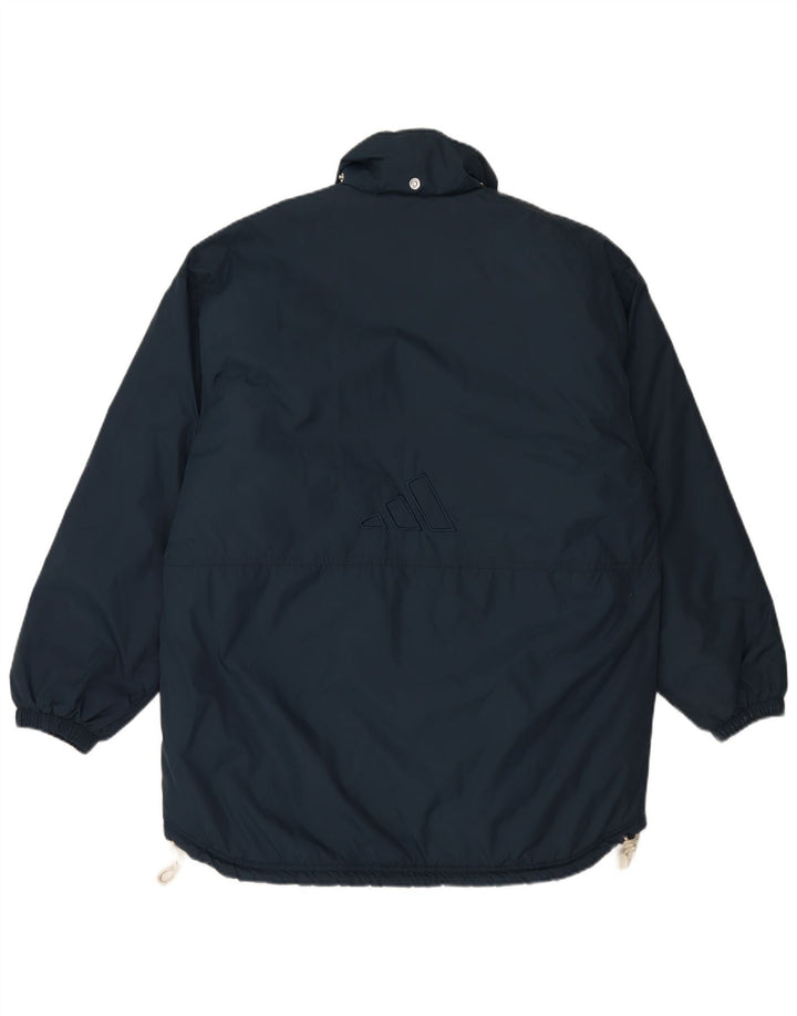 Adidas Ανδρικό μπουφάν με επένδυση UK 38/40 Medium Navy Blue Nylon