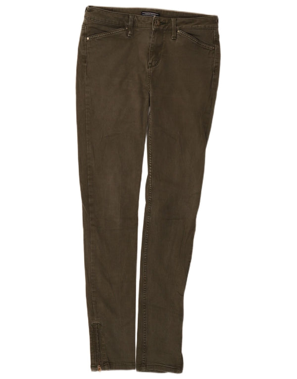 Tommy Hilfiger Γυναικεία Skinny Jeans US 8 Medium W28 L30 Χακί βαμβακερό
