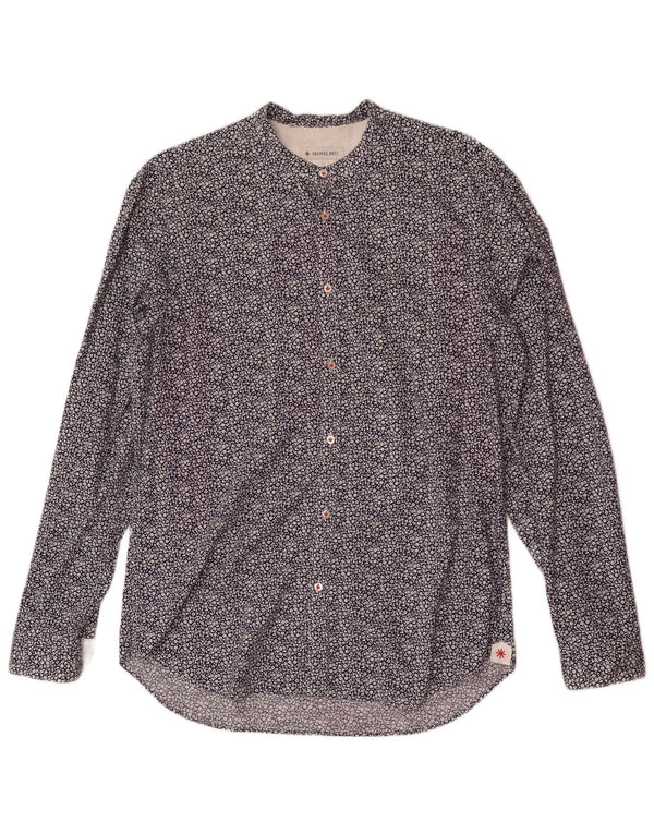 Manuel Ritz Ανδρικό πουκάμισο 42 16 1/2 Large Navy Blue Floral