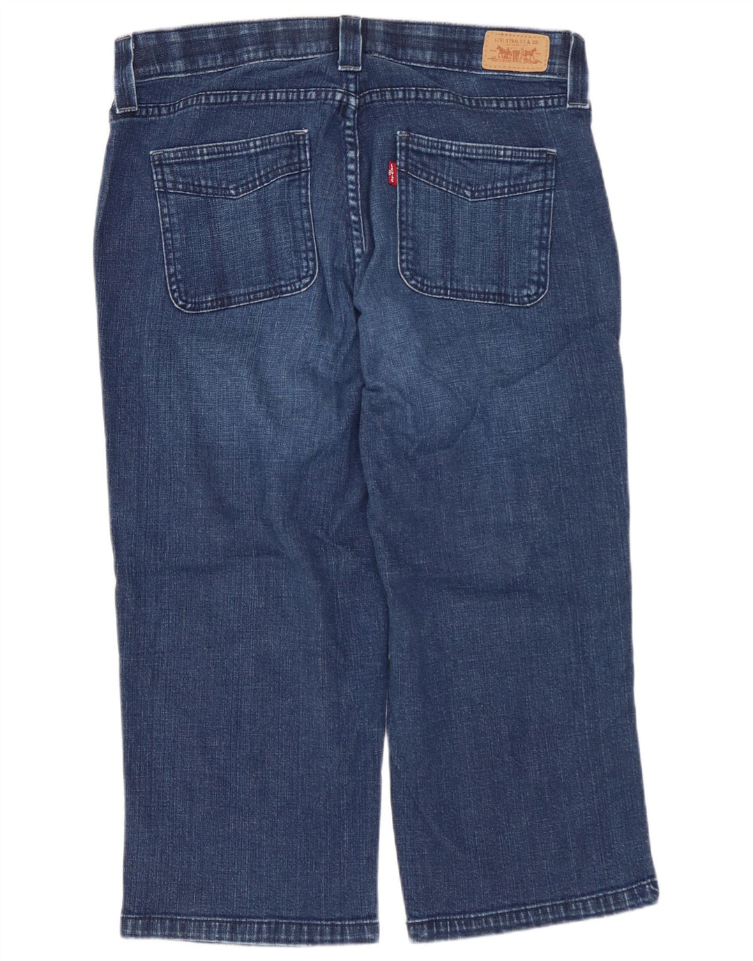 LEVI'S Γυναικείο Capri Jeans US 12 Large W32 L20 Navy Blue Cotton