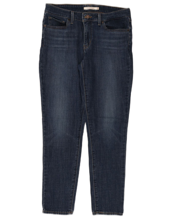 Levi's Womens 711 Skinny Jeans W29 L30 Blue Cotton