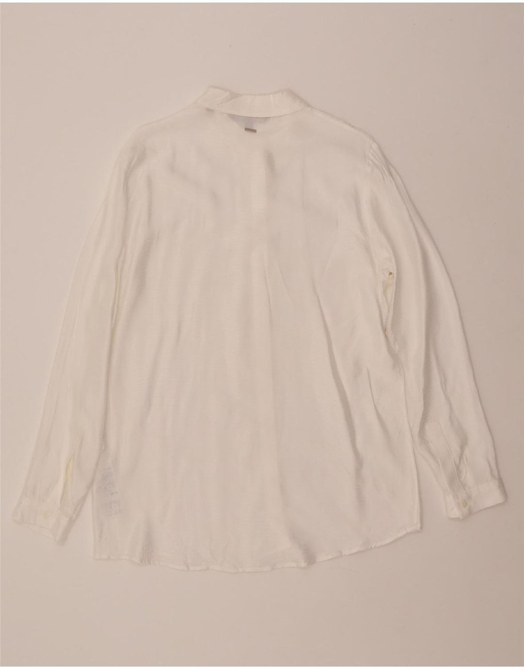 ARMANI EXCHANGE γυναικείο πουκάμισο UK 16 μεγάλη λευκή ρίγα βισκόζη