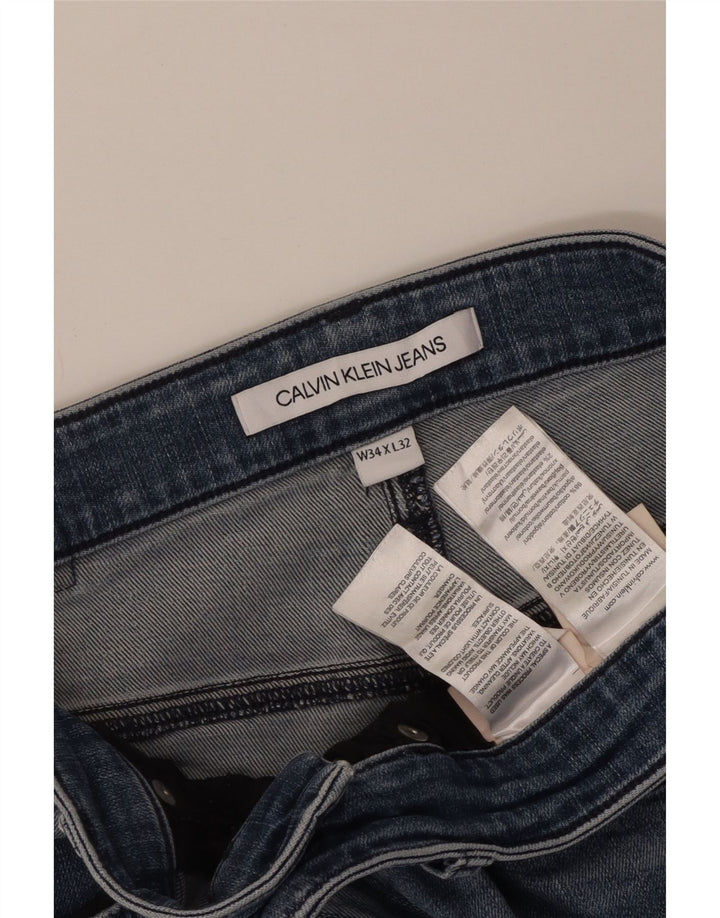 Calvin Klein Ανδρικό Skinny Jeans W34 L27 Μπλε βαμβακερό