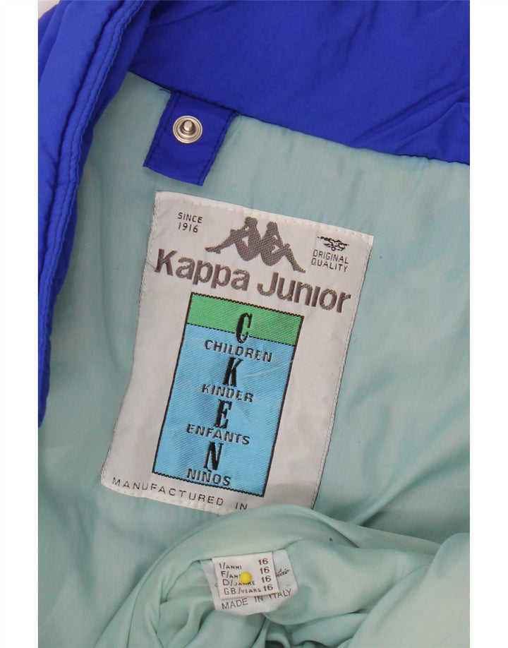 Kappa Boys Graphic Relaxed Fit Jacket Ski 15-16 Years Blue Colourblock
